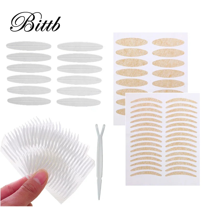 

Bittb Invisible Eyelid Paste Clear Skin Double Eyelid Fiber Sticker Trial Makeup Eyes Beauty Tools Kit 3D Magic Eyelid Sticker