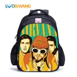LUOBIWANG рок-группа Nirvana рюкзак для подростков мальчиков и девочек известная группа Печать школьный рюкзак для ноутбука Mochilas Infantil
