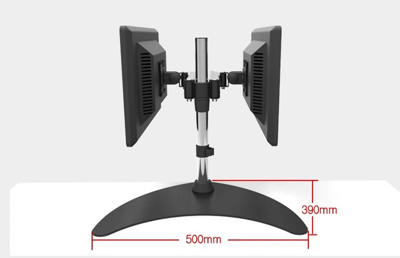Алюминиевый сплав Настольный зажим полный движения двойной экран светодиодный ЖК-монитор держатель вращение на 360 двойной монитор Поддержка настольная подставка