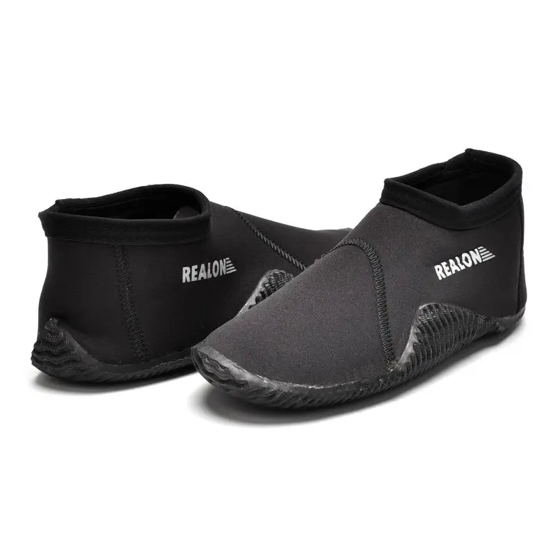 REALON одежда заплыва обувь 3 мм SCR неопрена теплые носки нескользящие Нескользящие обувь для подводного плавания Рыбалка
