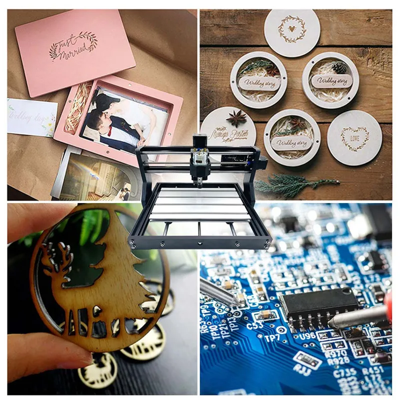 Лазерный гравировальный станок с ЧПУ 3018 Pro GRBL DIY мини фрезерный машина режущий
