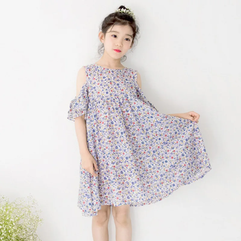 Summer Dress 2018 New Fashion Flowers Bohemian Dress Off Shoulder Designs Baby Girl Party Dress Evening Floral Dress Princess Summer Dress 2018 New Fashion Flowers Bohemian Dress Off Shoulder Designs Baby Girl Party Dress Evening Floral Dress Princess