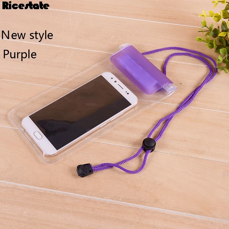 ПВХ водонепроницаемая сумка для дайвинга для мобильных телефонов подводный чехол для Asus Zenfone 2 Laser ZE550KL 3 4 5 GO Selfie Go - Цвет: New purple