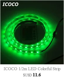 Светодиодные ленты Light 2 м/1,5 м/1 м/0,5 м 5050 SMD RGB/теплый/холодный светодио дный гибкая лента строки лампа с Батарея коробка Водонепроницаемый IP65