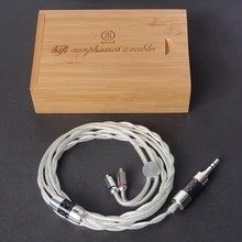 Ручной работы на заказ DIY 7N 8 Core один Кристалл Медь обновленный Hifi MMCX аудио кабель для SE215 315 SE535 UE900 LA L3 L4 DT2 K3 HD