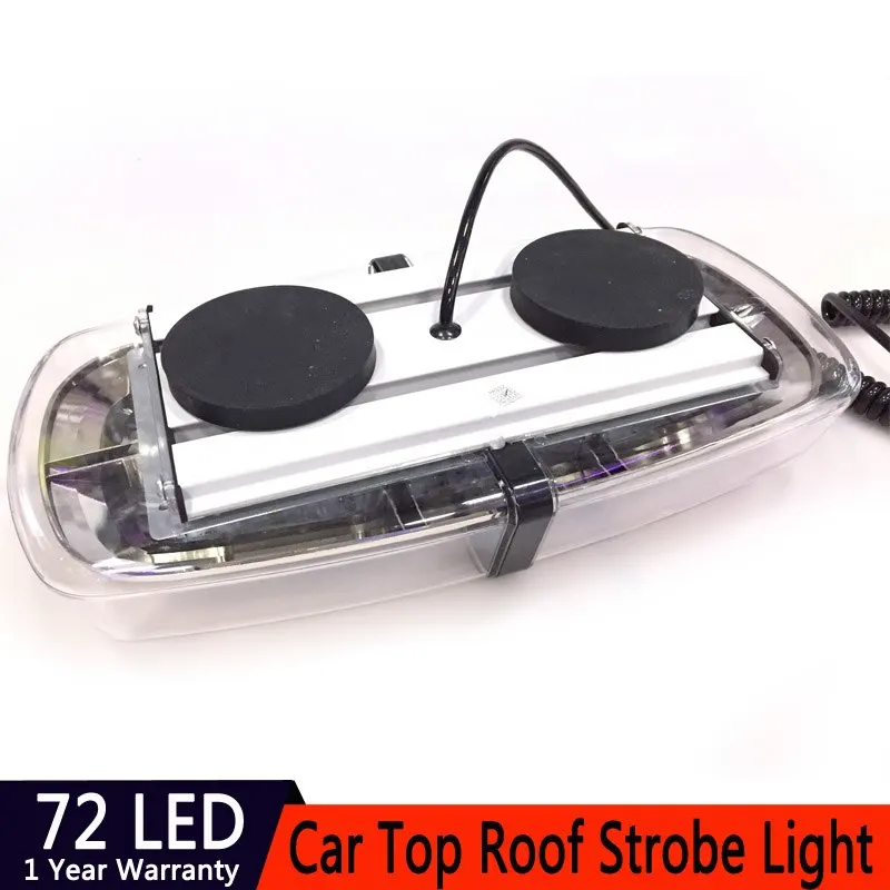  72LED 72W Car LED Short Long Row Roof Flashing Warning Light Strobe Police Light Ceiling Lamp DC 12 - 32952043410