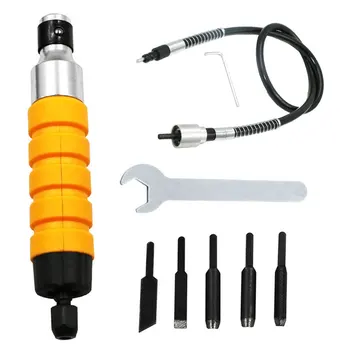 

High Wood Chisel Carving Tool Tube Chuck Attachment for Electric Drill Flexible Shaft LG66