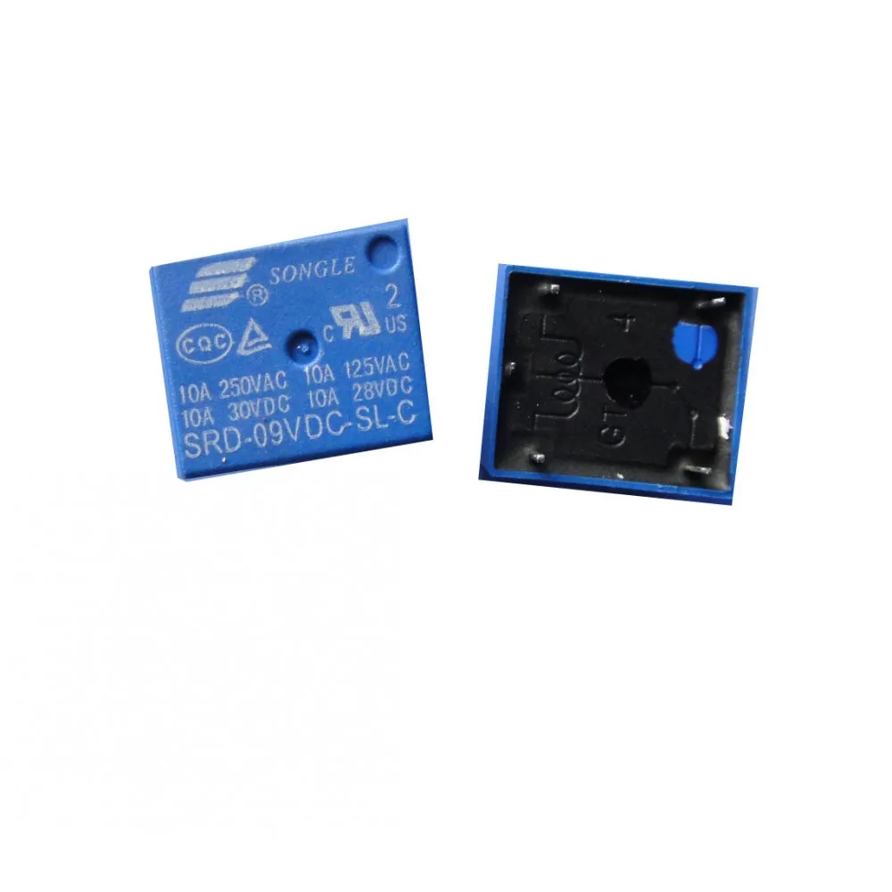 SRD-09VDC-SL-A Power Relay 10A 9VDC T73 4 Pins x 10pcs