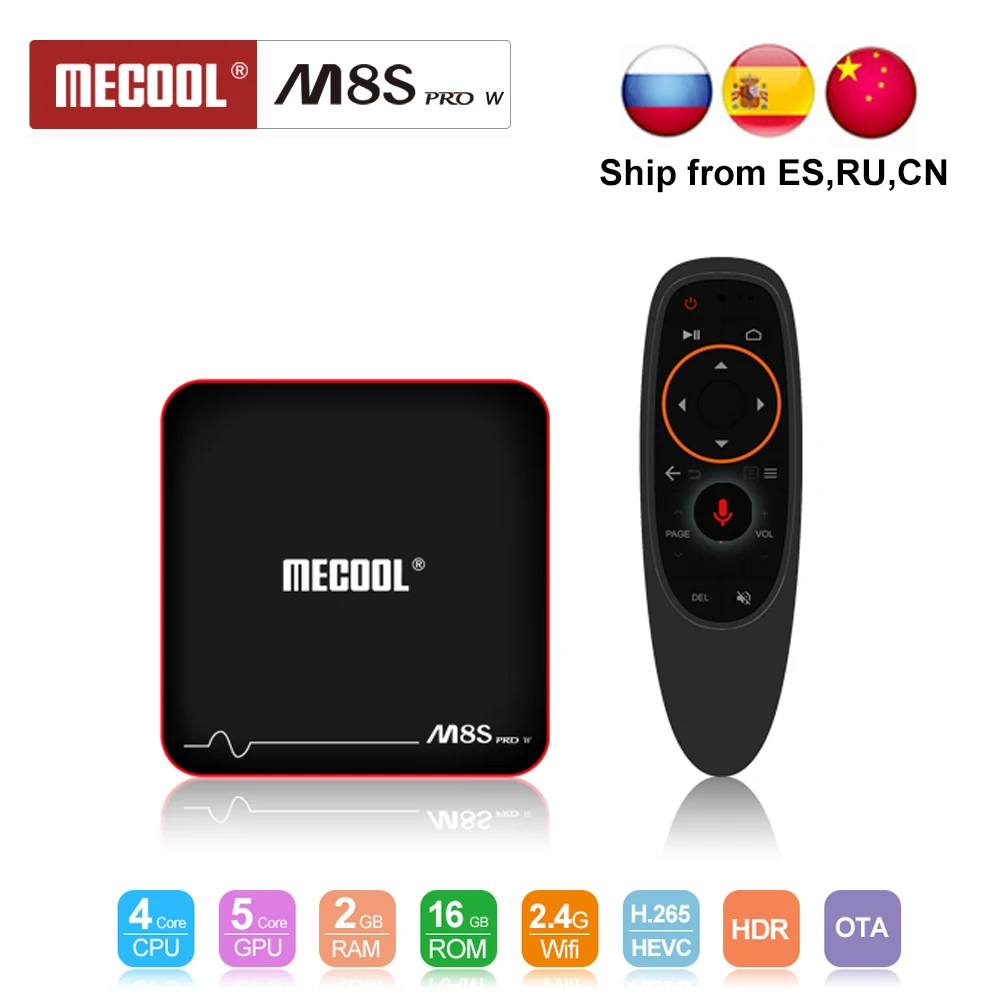 

M8S PRO W ATV 2.4G Voice Control tv box android 7.1 2GB 16GB Amlogic S905W Quad Core WiFi 4K H.265 Set Top Box Stalker MAG625X