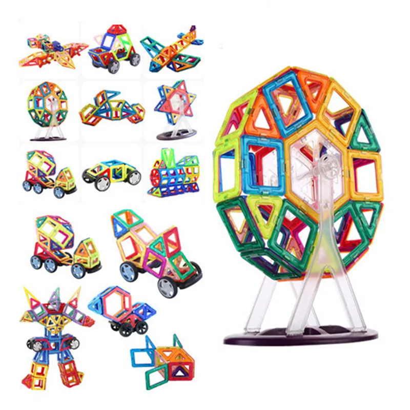 

3D Magnetic Blocks Educational DIY Accessory Mini Sets Building Magnet Designer Constructor pulling Toys for kids Christmas Gift