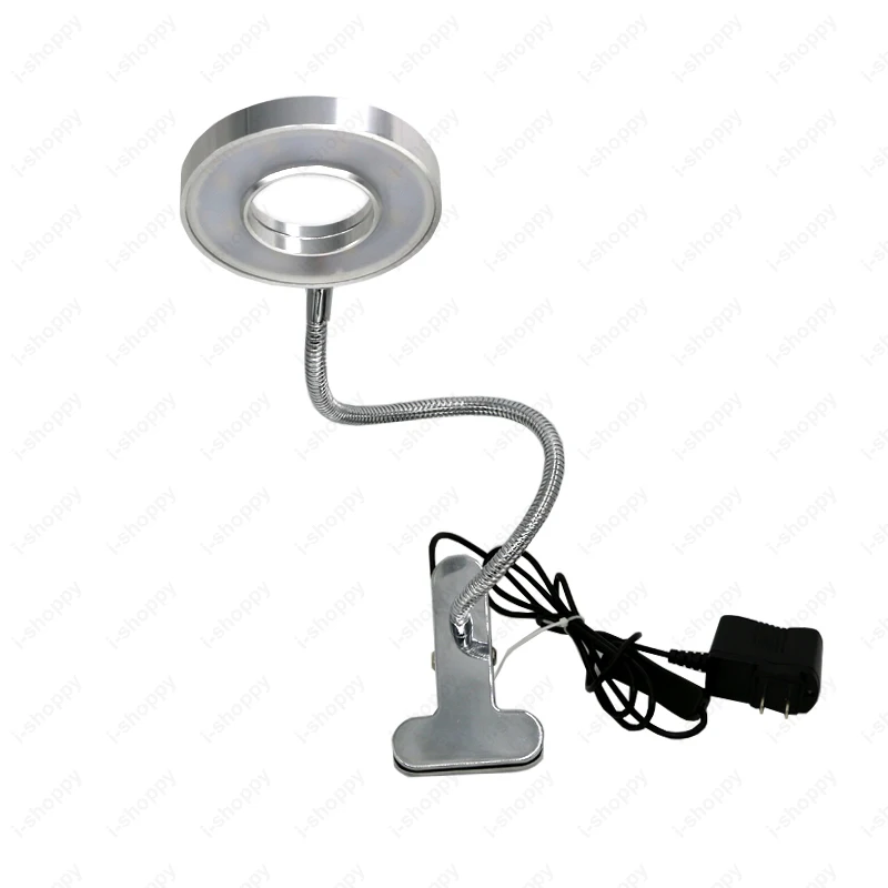

Silver Shell 4W LED Table Reading Light Picture Clip Clamp Lamp SMD 5730 On/Off Switch + Plug Cabinet Spotlight Exhibiton Store