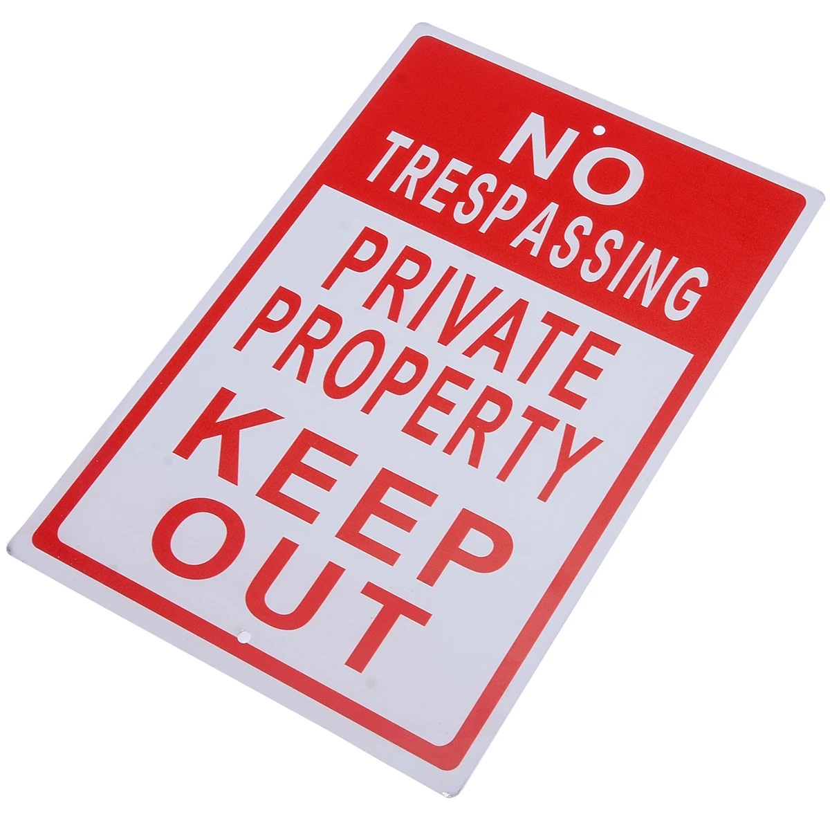 8x12 inch Metal No Trespassing Sign Private Property Keep Out Do Not Enter Aluminum Signs for Office Outdoor Warning Supplies