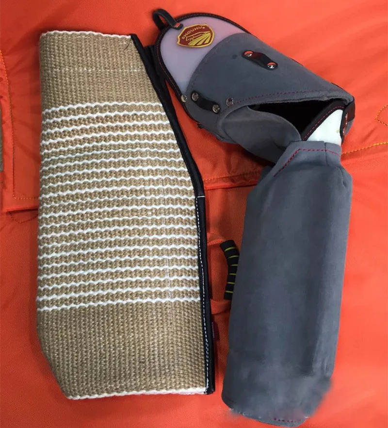 

72*29cm High quality Dog Training Arm Bite Sleeve for Shepherd Malinois Linen Thicken Leather