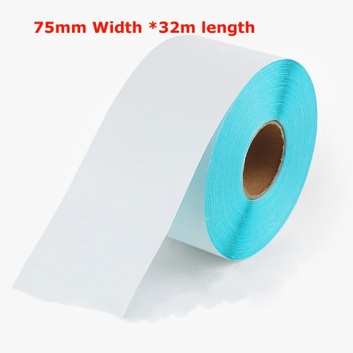 2pcs Continuous sticker 75mm x 32m ( roll width 78mmx 80mm diameter