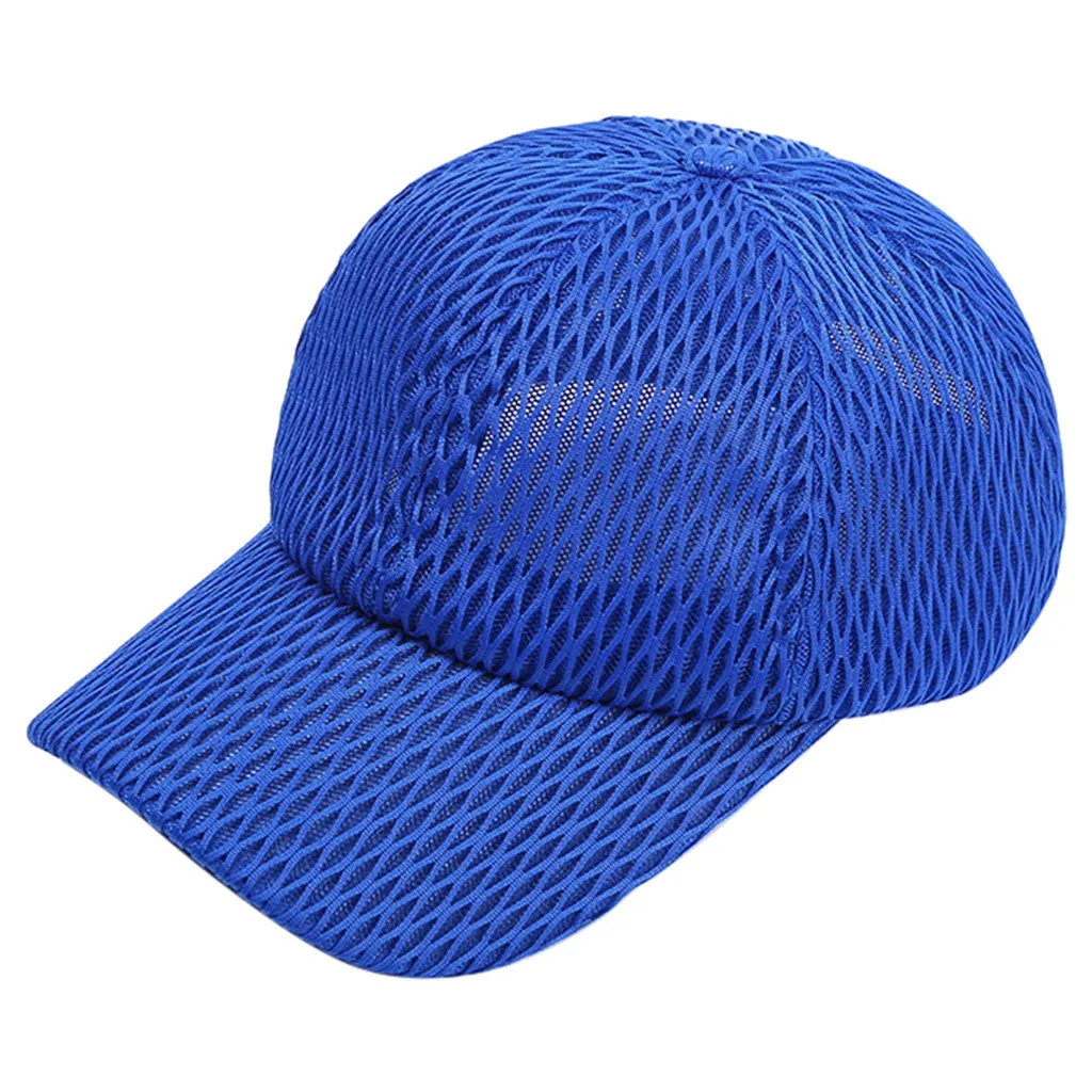 2019 de cola de caballo de sombra de las mujeres de los hombres de verano malla sombreros de deporte Casual ajustable gorras Gorra de Baseball #
