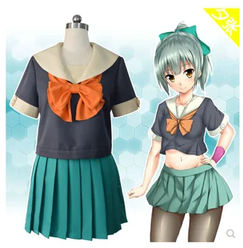 

New Arrival Game Kantai Collection yubari Cosplay Girl's Uniforms Full Set Women Halloween Party Cosplay Costumes Tops Suit