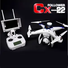 Profesional CX-22 2.4 GHZ 6 Axis 5.8G FPV Quadcopter RC Helikopter Drone Dalam Dual GPS Track Dengan HD Kamera VS TALI H500