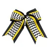 Белый 5 шт. Новые 7 дюймов Лоскутные бантики Grosgrain конский хвост банты для волос Детские волосы для девочек Аксессуары - Цвет: Белый