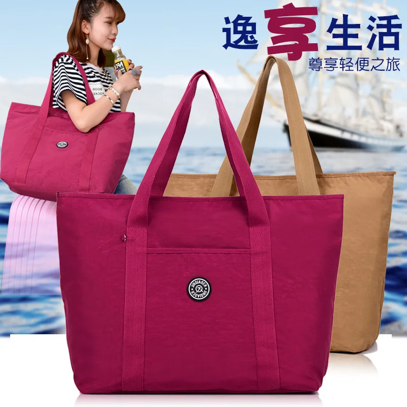 

Large Capacity Diaper Bag Waterproof Nylon Handbag Single Shoulder Bag Baby Changing Handbag Maternity Bag To The Hospital