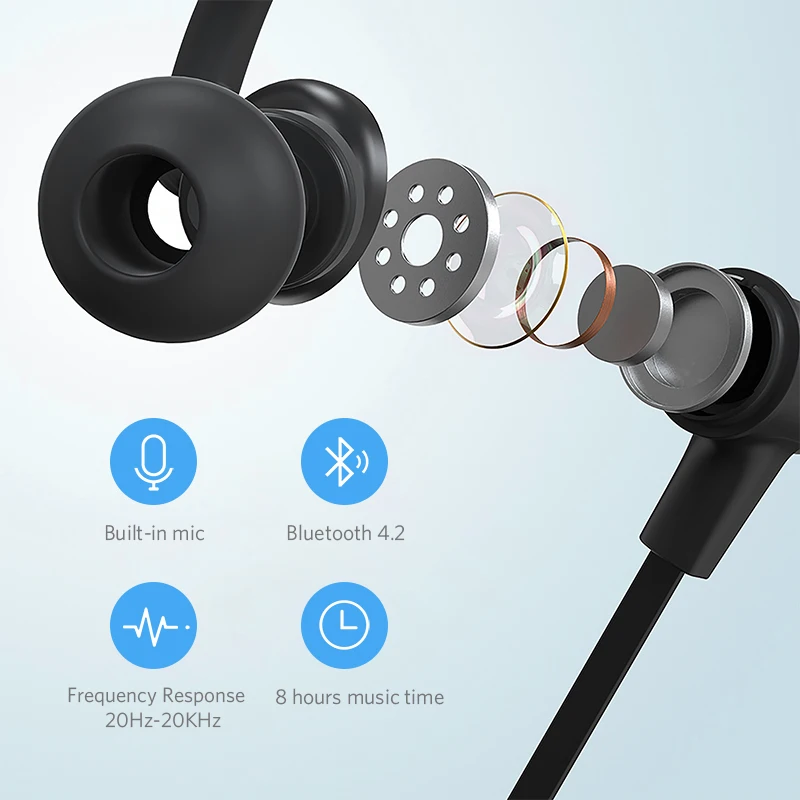 Беспроводные наушники Mifa S1 Спортивные Bluetooth IPX5 Водонепроницаемая беспроводная
