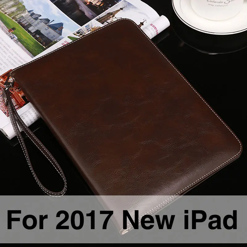 Портфель для ipad 9,7 Ретро ручной ремень держатель PU чехол для Apple ipad Pro 10,5 Авто Пробуждение/Сон Смарт Стенд Чехлы - Цвет: For 2017 new ipad