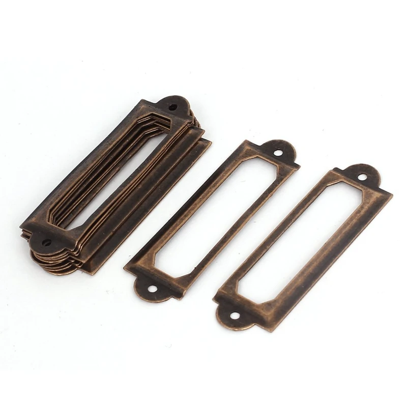 

Cabinet Drawer Nameplate Label Holder Pictures 60mmx17mm 10 pcs