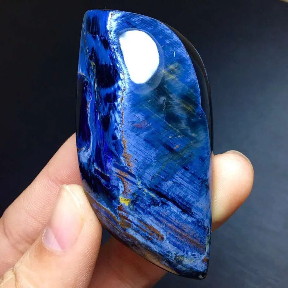 

Genuine Natural Blue Pietersite Pendant For Woman Man Gift Fashion Jewelry 60x31x11mm Size Beads From Namibia Pendants AAAAA
