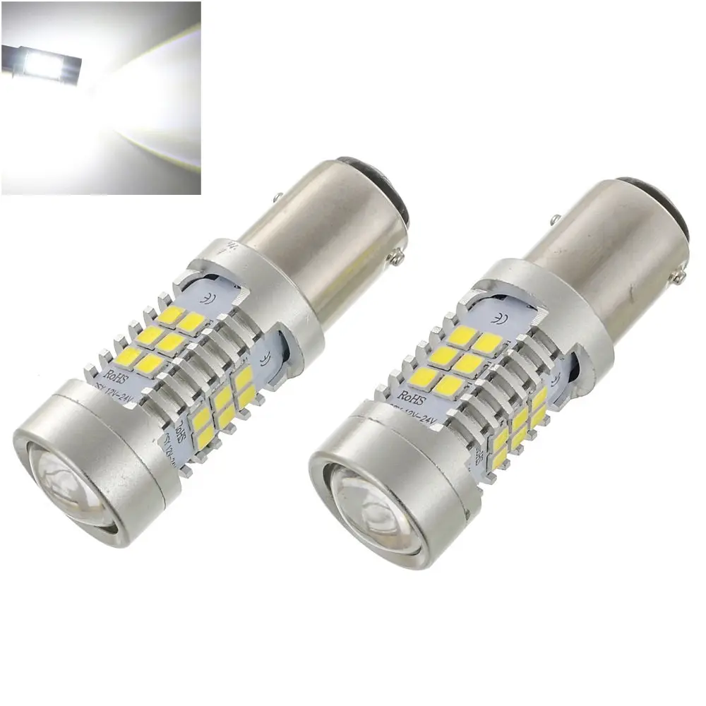 

2pcs Ba15s P21W LED Bau15s PY21W LED 21-SMD LED Reverse Signal Indicator Backup Brake Stop Corner Parking Light Lamp