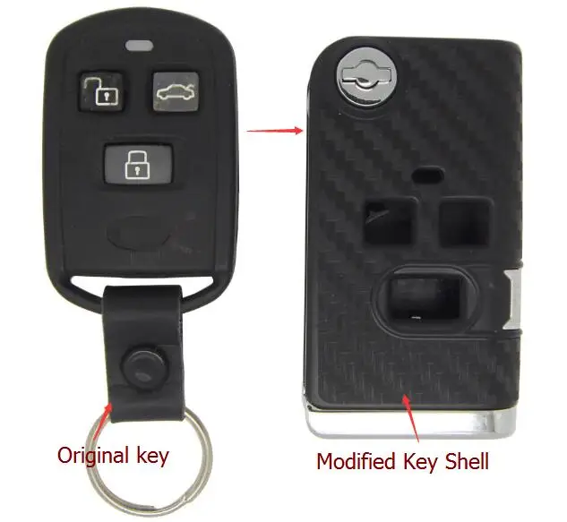 

1pcs Fob Replacement Case 3 Buttons Flip Floding Remote Key Shell Blank Key Cover Fit For Hyundai Sonata With Logo Free Shipping