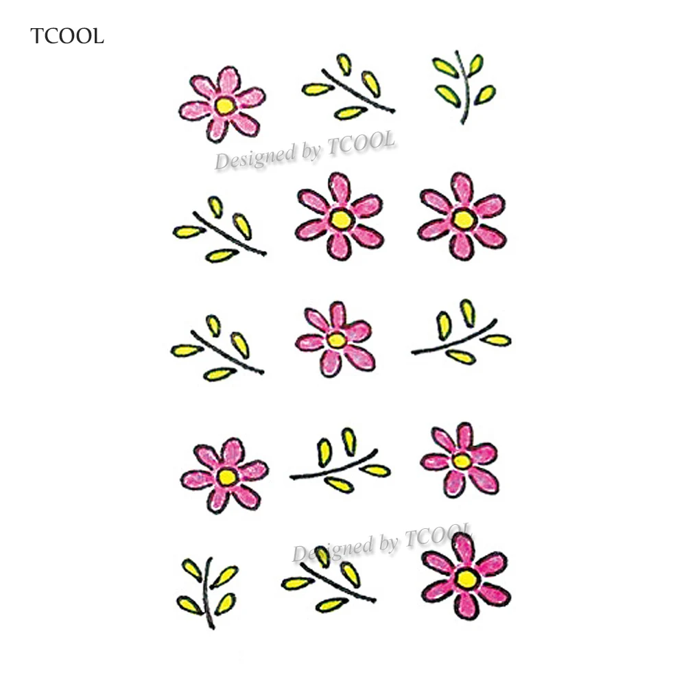 Wyuen цветок Временные татуировки для Для женщин руки татуировки Стикеры модные, пикантные Для тела Книги по искусству Водонепроницаемый ARM поддельные татуировки 10.5x6 см P-061 - Цвет: P 098