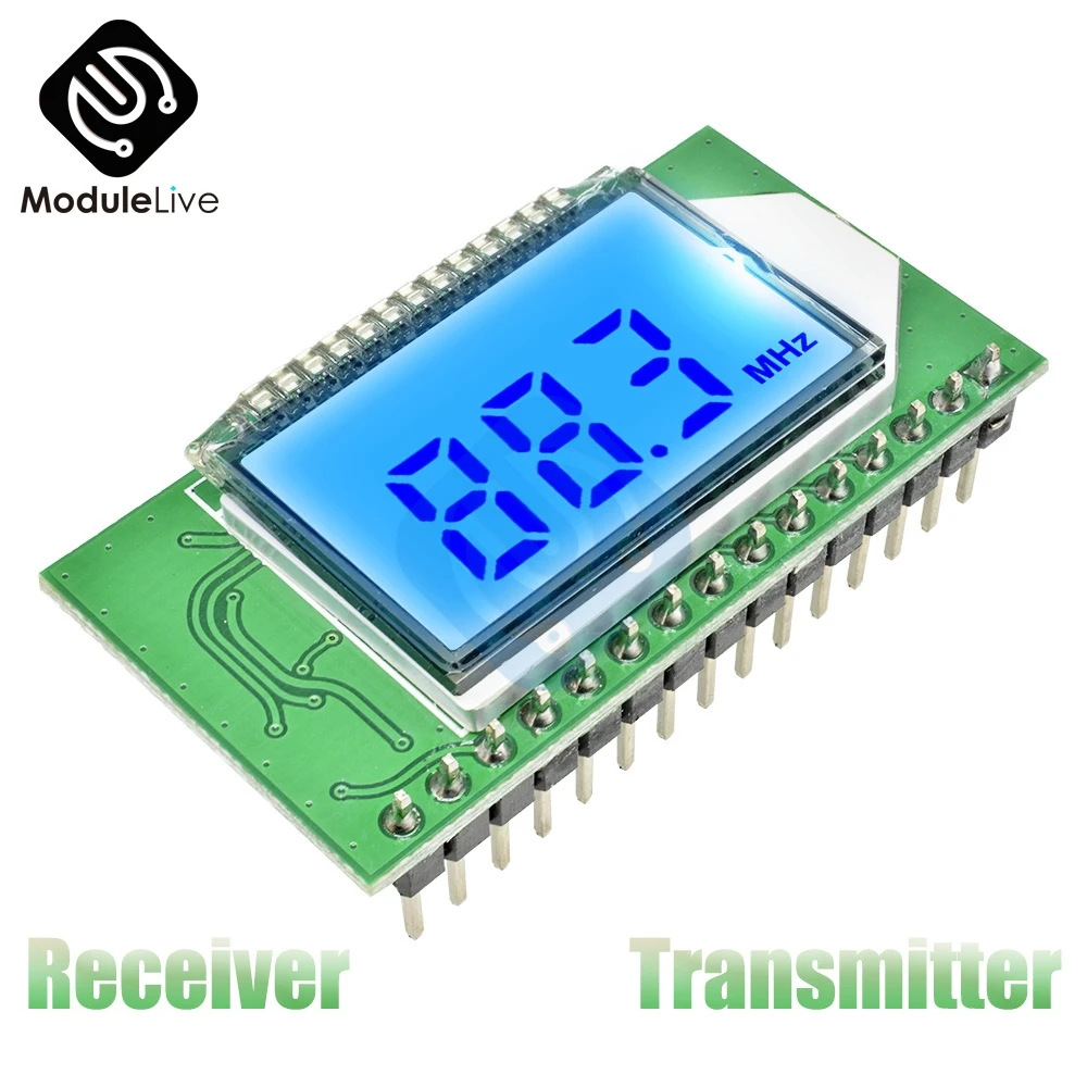 

87-108MHZ Digital FM Radio Transmitter/Receiver Wireless Wifi PLL LCD Module Microphone Stereo Board Noise Reduction Low noise