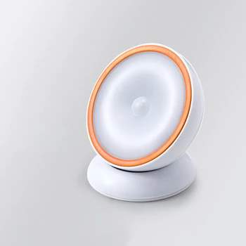 

Geoeon 360 degrees rotating no dead angle human body induction lamp USB charging LED night light LED Bulbs night lamp A535