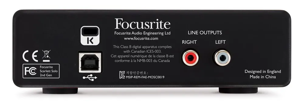 Focusrite Scarlett Solo USB аудио Интерфейс звуковая карта 2nd Generation 2 В/2-out для профессиональных студий звукозаписи аранжировщик миди производства