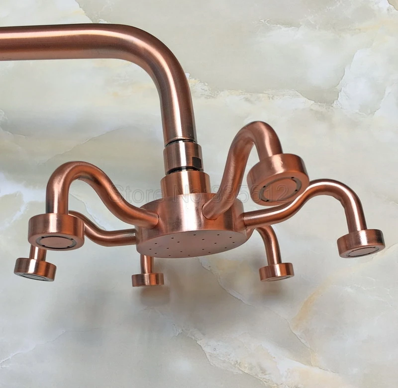 Antique Red Copper Bathroom Rainfall Shower Head wsh218in Shower Heads