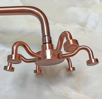 

Antique Red Copper Bathroom Rainfall Shower Head wsh218