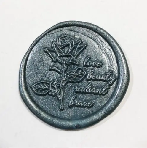 

stamp head of Rose flower with letters Sealing stamps Retro Wood Stamp Wax Seal Stamp Wedding Decorative sealing Stamp wax seals