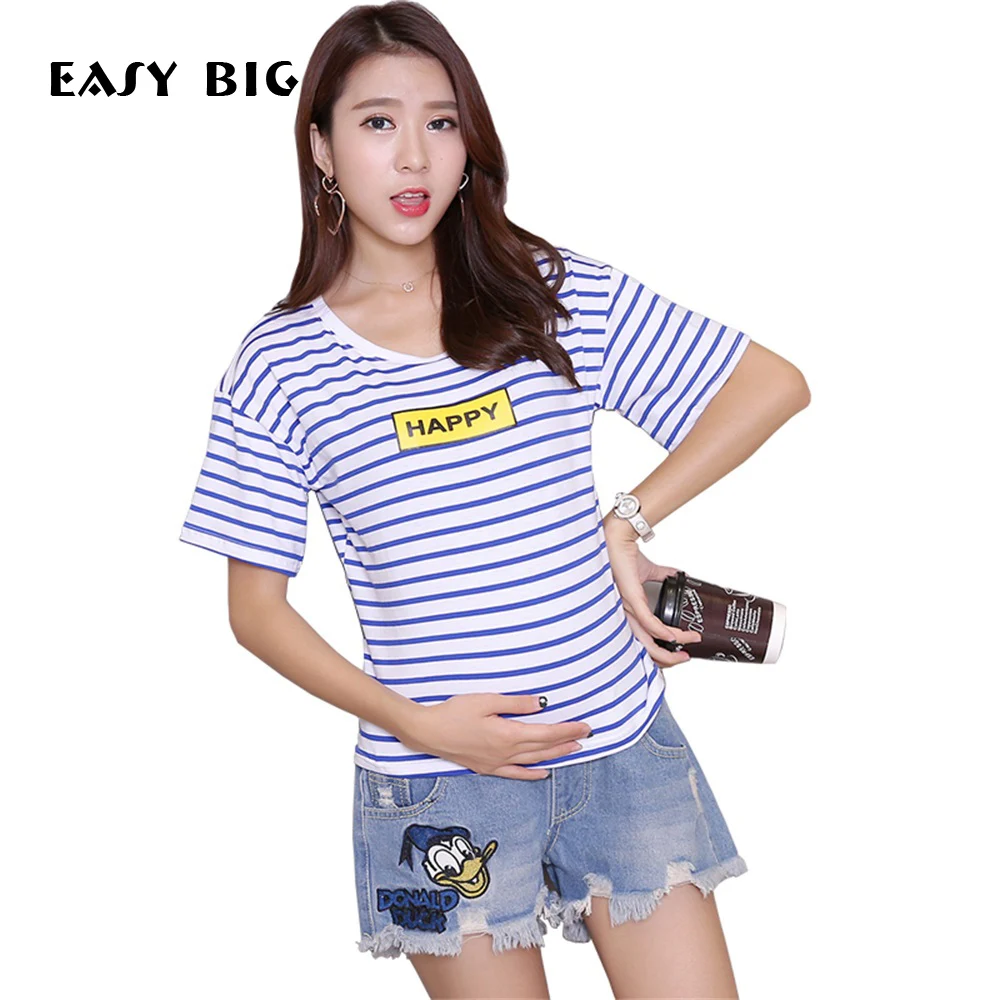 

EASY BIG Summer Denim Short Maternity Jeans Shorts Pants For Pregnant Women Clothing Pregnancy Shorts Belly Jeans Shorts MC0047