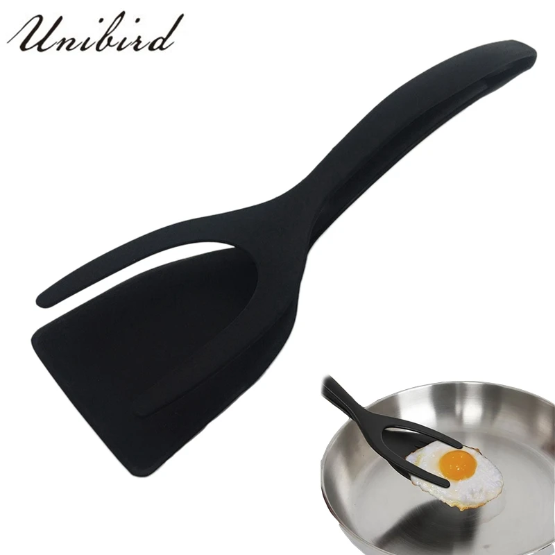 Unibird Silicone Egg Spatula Pancake Turner Pie Servers+Tweezers 2 in 1 Pancake Making Easy Baking Cook Shovel Kitchen Utensils Unibird Silicone Egg Spatula Pancake Turner Pie Servers+Tweezers 2 in 1 Pancake Making Easy Baking Cook Shovel Kitchen Utensils
