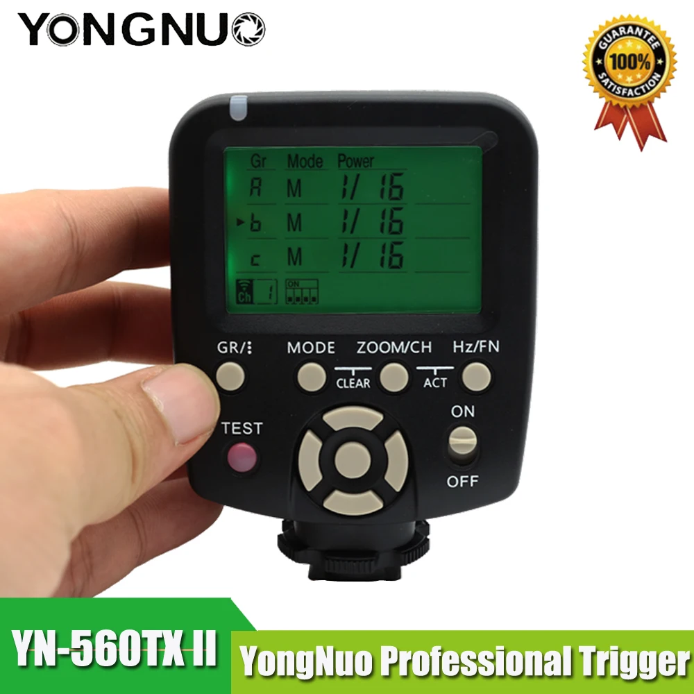 

Yongnuo YN560-TX C II Wireless Flash Controller and Commander for YN-560III YN-560TX YN560TX Speedlite for Canon DSLR Cameras