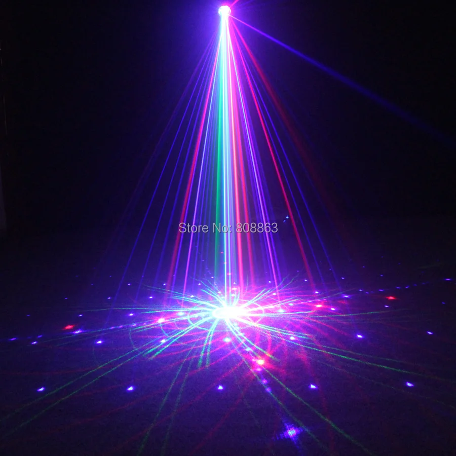 Водонепроницаемый RGB лазерный проектор ESHINY N8T101 с большим узором праздничный для
