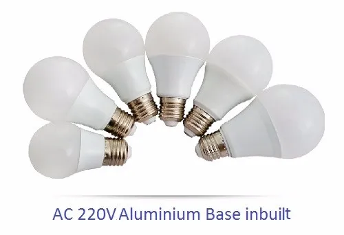 E27/B22 СВЕТОДИОДНАЯ лампа 100-240 В светильник с алюминиевым основанием, внутреннее освещение 5 Вт 7 Вт 9 Вт 12 Вт 15 Вт 18 Вт, холодный теплый белый Сменные лампы