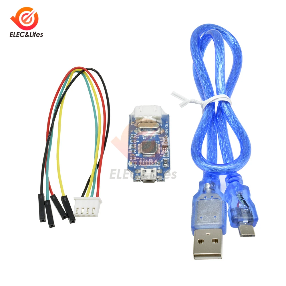 OB ARM Emulator Debugger Programmer Downloader Replace V8 SWD M74 for J-Link Emulator blue MCU Micro USB Cable 4 Pin Jumper Wire