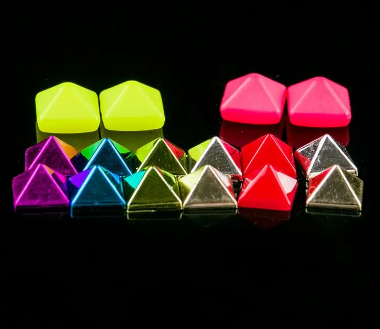 

Plastic sharp colorful square garment rivet studs with screws for bag, hat,jeans, shoe,leather chocker wrap belt diy accessories