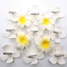 5 шт/лот Плюмерия Гавайский ПЭ мыло ФРАНЖИПАНИ искусственный цветок венки на голову цветы из яйца Свадебные украшения вечерние поставки