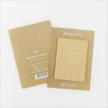 30Pages/Pack Kraft Daily Schedule Planning Time Management Weekly Plan DIY Diary Index Sticky Memos Message Notes Scratch pad