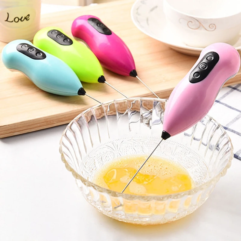 

Mini Handle Electric Mixer Drink Milk Egg Frother Foamer Whisk Stirrer Beater