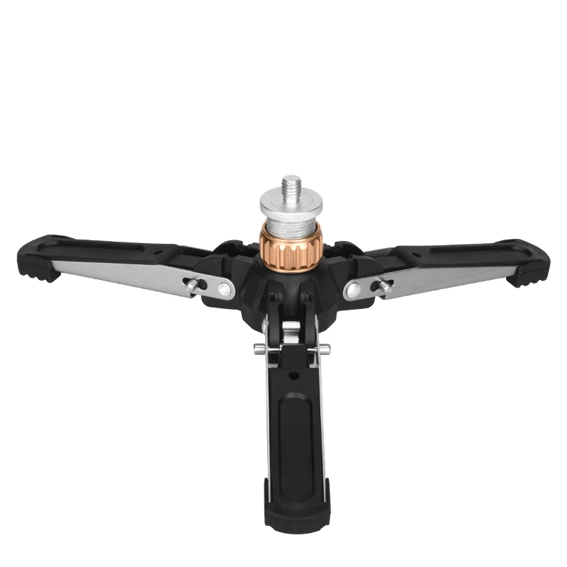 

QZSD-Q166E base Professional Flexible Aluminum& ABS& Stainless Steel Desktop Tablet Small Mini Tripod for DSLR Digital