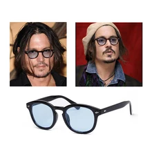 Superestrella johnny depp gafas de sol hombre hot new moda vintage remaches gafas de mujer de marca gafas de sol gafas de sol oculos
