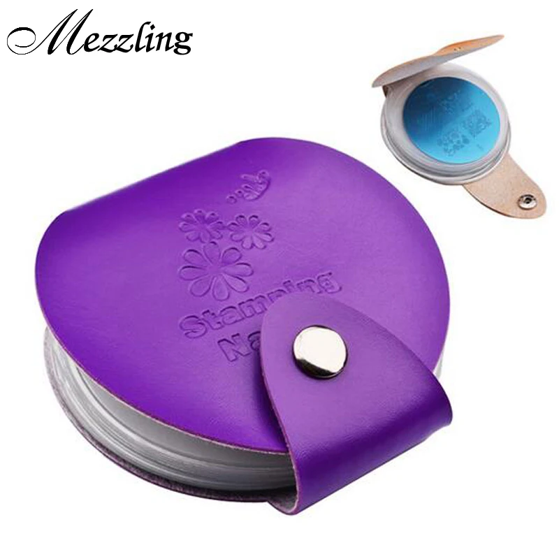 Newest 24slots Leather Nail Art Stamping Plate font b Case b font font b Bag b