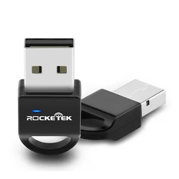 Rocketek Bluetooth Adapter USB Dongle for Computer PC Wireless Mouse Bluetooth Speaker 4.0 Music Receiver USB Bluetooth Adapter